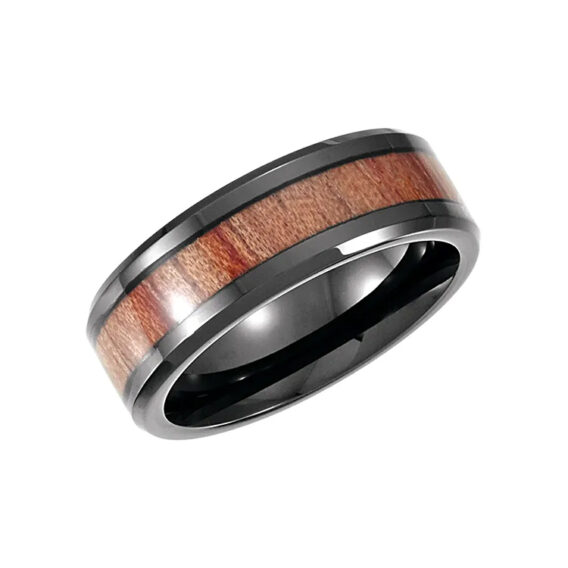 Wedding Band, Wood Inlay - COR251