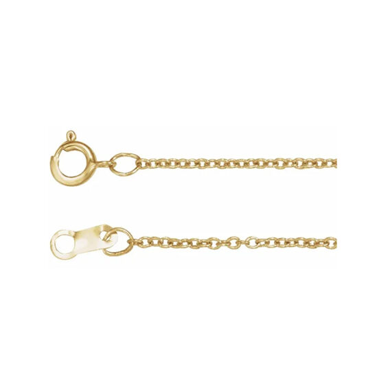 Adjustable Chain Bracelet, 1mm Diamond-Cut Cable Chain - CH1101AB