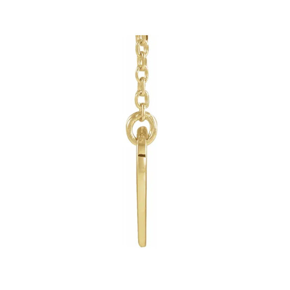 Heart Cross Necklace  - 86621 - Image 2