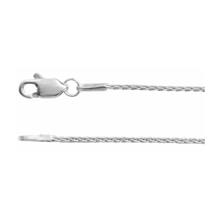 Chain Necklace, (1mm, 1.25mm, 1.5mm, 1.8mm, 2.4mm) Wheat Style Chain - CH1073 - Image 7