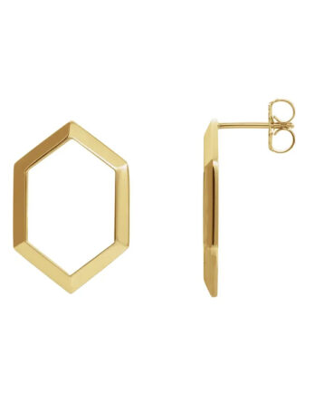 Drop Earrings, Geometric Design - 87020