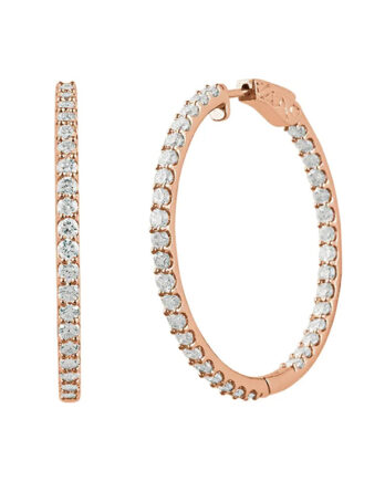 Diamond Hoop Earrings 650183