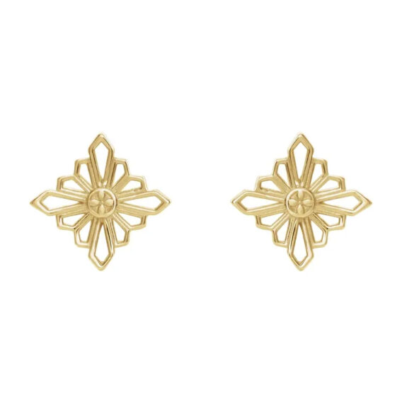Stud Earrings, Vintage Design - 86985 - Image 2