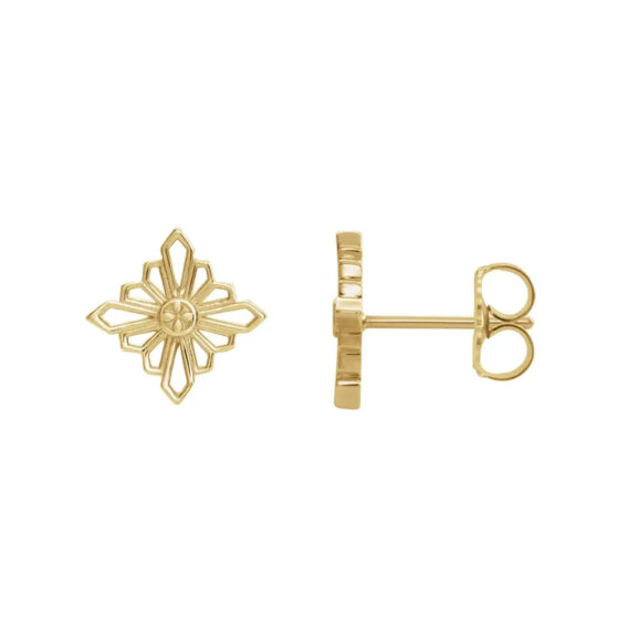 Stud Earrings, Vintage Design - 86985