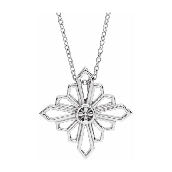 Necklace, Vintage-Inspired Geometric Design - 86984 - Image 3