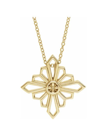 Necklace, Vintage-Inspired Geometric Design - 86984