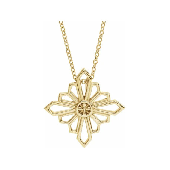 Necklace, Vintage-Inspired Geometric Design - 86984
