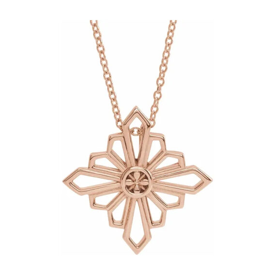Necklace, Vintage-Inspired Geometric Design - 86984 - Image 4