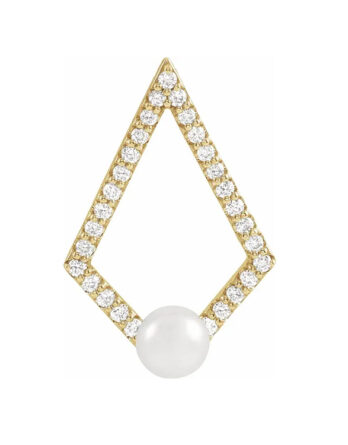 Diamond and Pearl Pendant - 86999