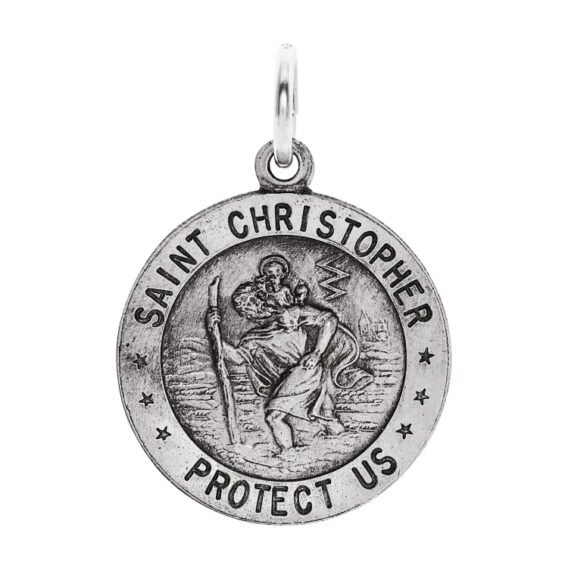 St. Christopher Medal, Pendant or Necklace - R5024 POPULAR CHOICE - Image 10