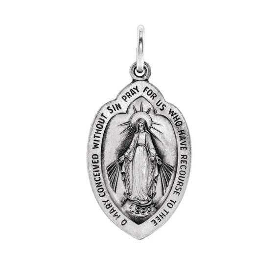 Miraculous Medal, Pendant - R5022 - Image 4