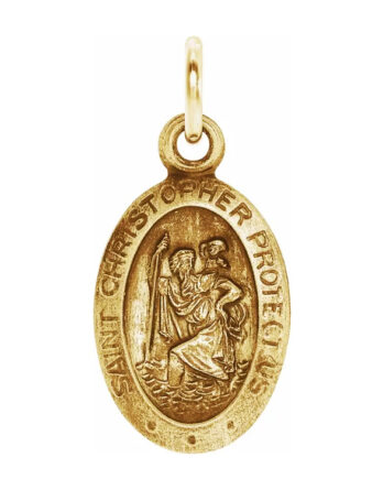 St. Christopher Medal, Pendant or Necklace - R5023 POPULAR CHOICE