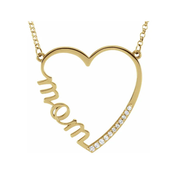 Mom Posh Heart Necklace - 86202 - Image 3