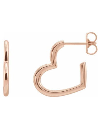 Heart Hoop Earrings 87040