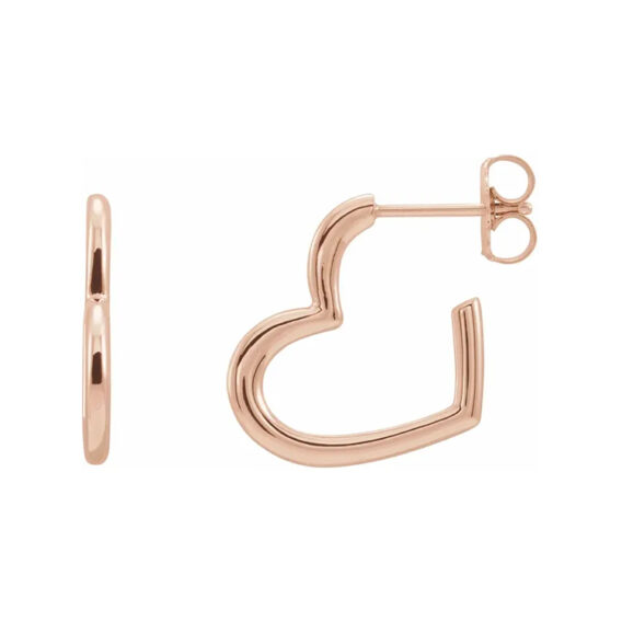 Heart Hoop Earrings 87040