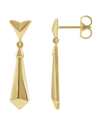 Dangle Earrings, Geometric Design - 87149