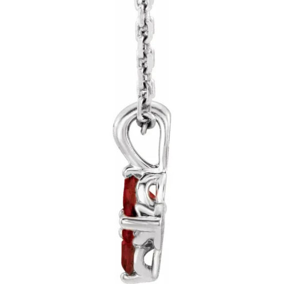 Youth Sterling Silver Birthstone Necklace 86694 - Image 3