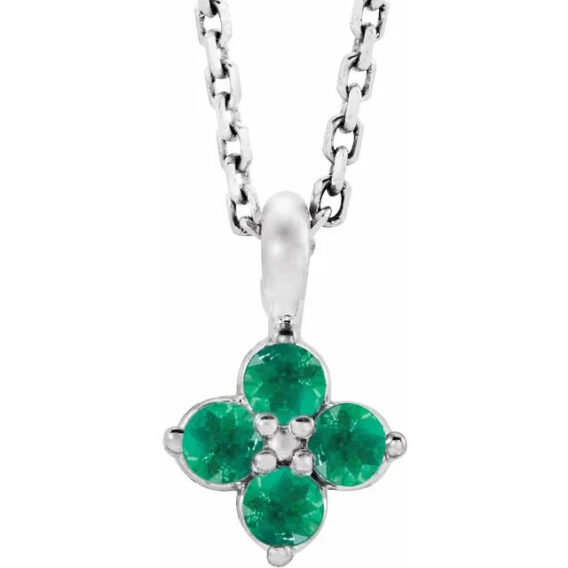 Youth Sterling Silver Birthstone Necklace 86694 - Image 6