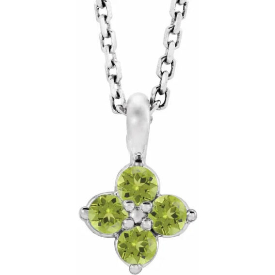 Youth Sterling Silver Birthstone Necklace 86694 - Image 9