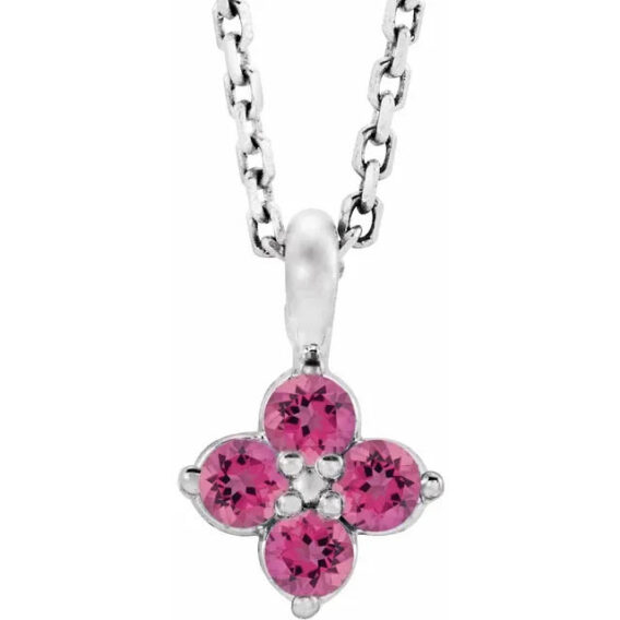 Youth Sterling Silver Birthstone Necklace 86694 - Image 10