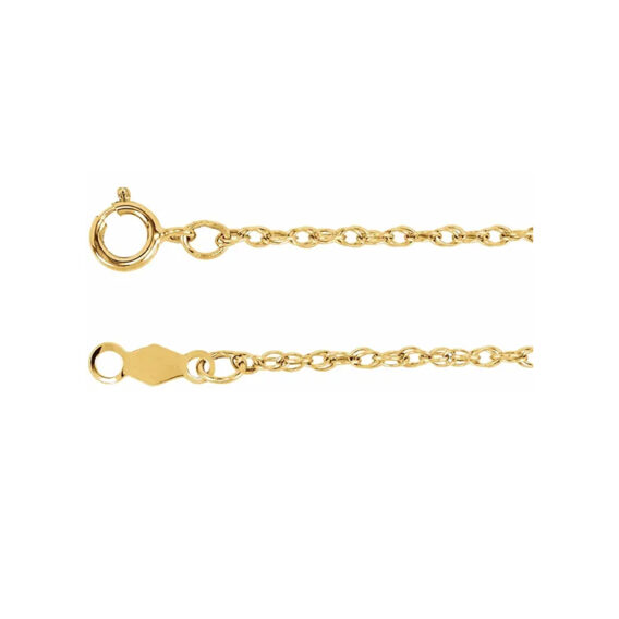 Chain Bracelet, (.75mm, 1mm, 1.25mm, 1.5mm) Rope Chain - CH468 - Image 3