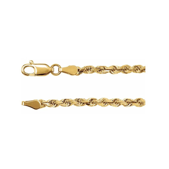 Chain Bracelet, 2.8mm Diamond-Cut Rope Chain - CH951