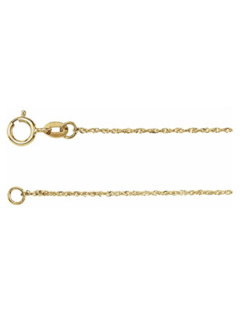 Chain Bracelet Diamond-Cut 1.2 mm Singapore Chain - CH617