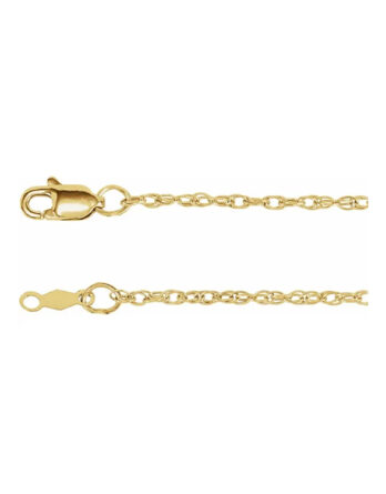 Chain Bracelet, .75mm, 1mm, 1.25mm, 1.5mm Rope Chain - CH473