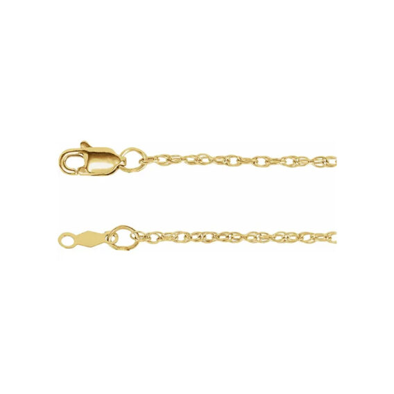 Chain Bracelet, .75mm, 1mm, 1.25mm, 1.5mm Rope Chain - CH473