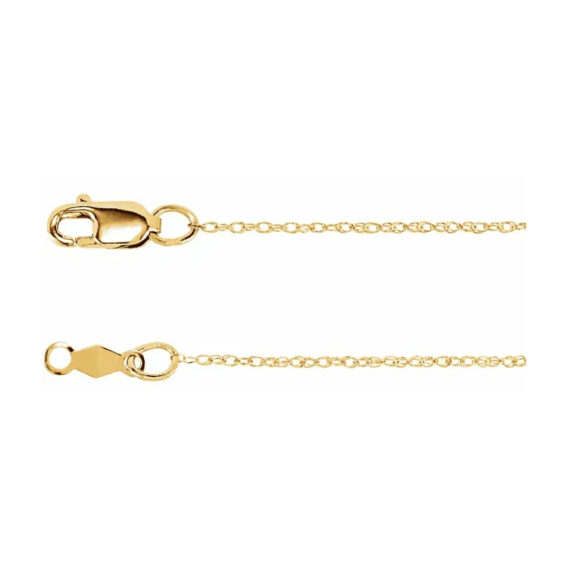 Chain Bracelet, .75mm, 1mm, 1.25mm, 1.5mm Rope Chain - CH473 - Image 2