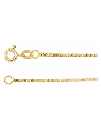 Chain Bracelet, 1.3 mm Diamond-Cut Box Chain - CH489
