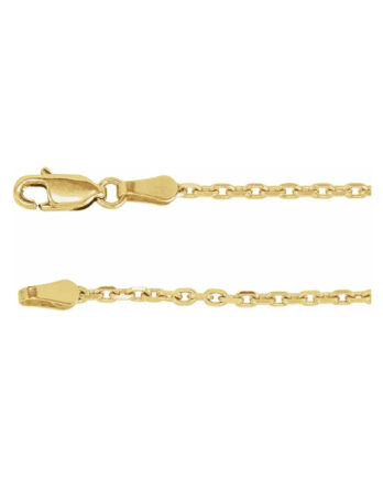 Chain Bracelet, 2mm Diamond-Cut Cable Chain - CH524