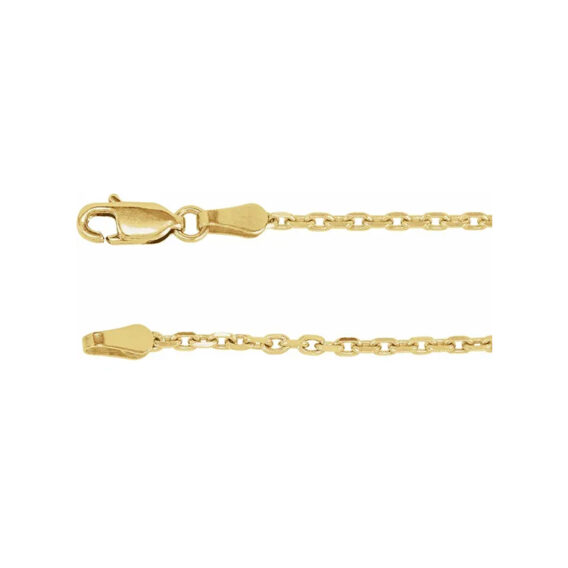 Chain Bracelet, 2mm Diamond-Cut Cable Chain - CH524