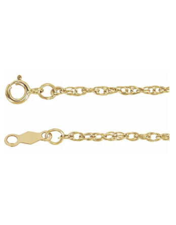 Chain Bracelet, (.75mm, 1mm, 1.25mm, 1.5mm) Rope Chain - CH468