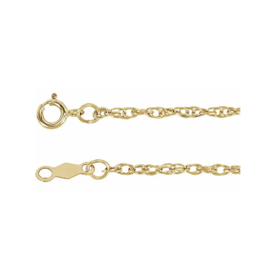 Chain Bracelet, (.75mm, 1mm, 1.25mm, 1.5mm) Rope Chain - CH468
