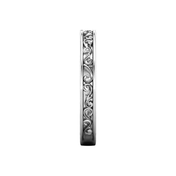 Wedding Band, Sculptural-Inspired Design - 121966 - Image 3