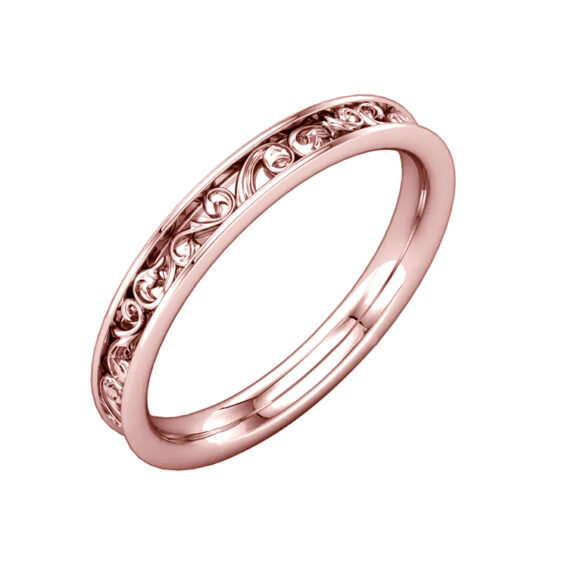 Wedding Band, Sculptural-Inspired Design - 121966 - Image 5