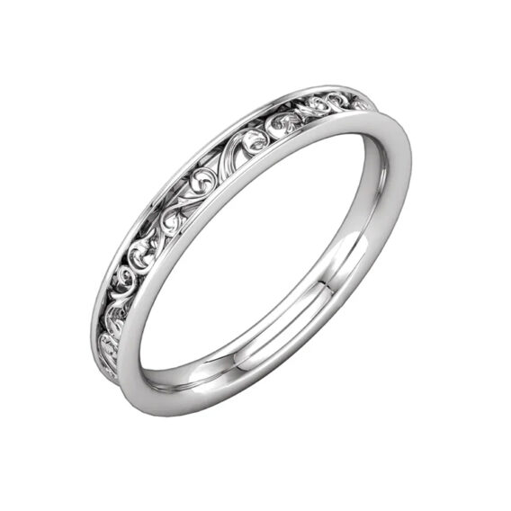 Wedding Band, Sculptural-Inspired Design - 121966