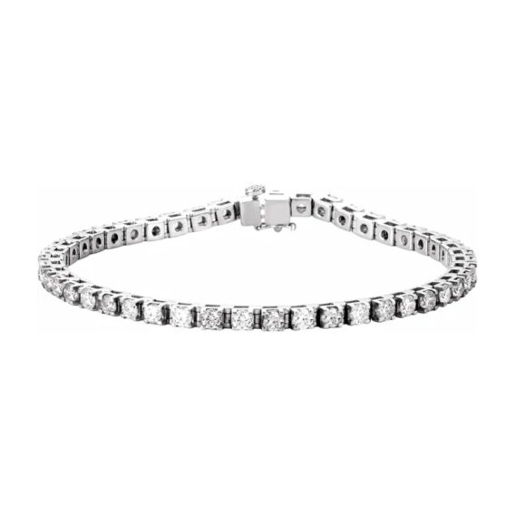 Diamond & Gemstone Line Bracelet - 60872 - Image 6