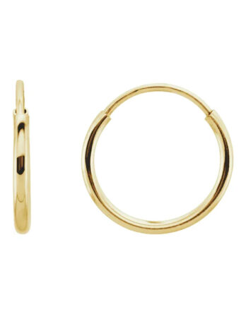 Hoop Earrings, Hollow Endless Tube Design - 625 Popular Choice