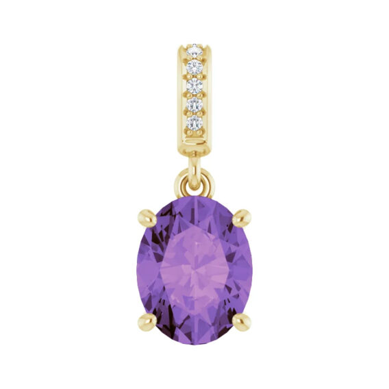 Gemstone and Diamond Pendant 85655 - Image 6