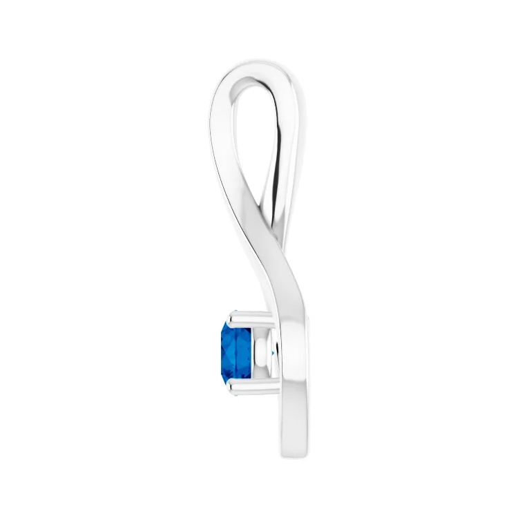 Birthstone Pendant, Diamond Accented Style - 88002 - Image 14