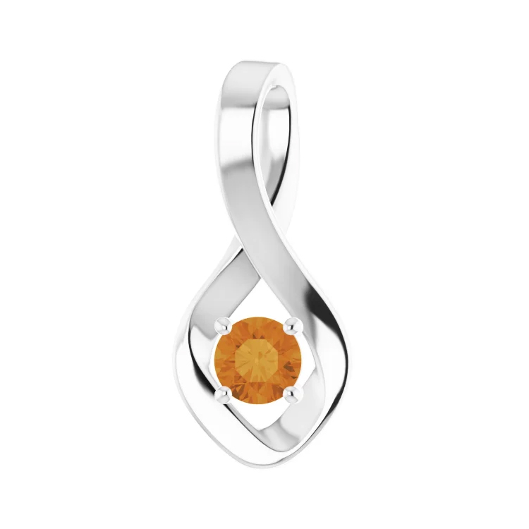 Birthstone Pendant, Diamond Accented Style - 88002 - Image 8