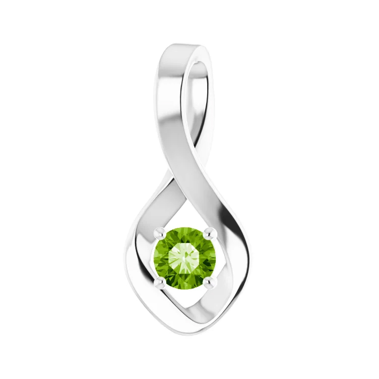 Birthstone Pendant, Diamond Accented Style - 88002 - Image 7