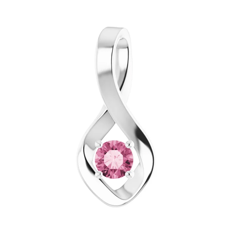 Birthstone Pendant, Diamond Accented Style - 88002 - Image 6