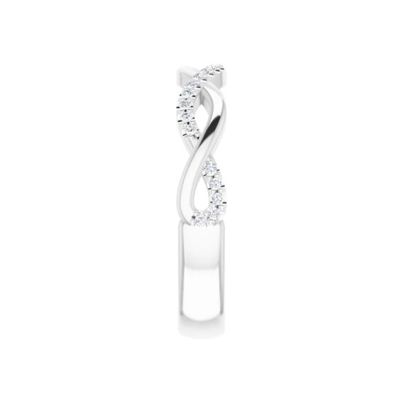 Anniversary Band, Infinity-Inspired Design With Diamond Accent - 122961 - Image 4
