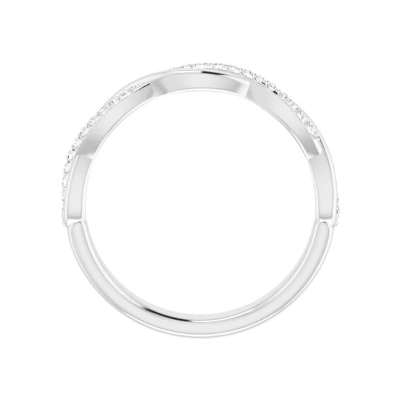 Anniversary Band, Infinity-Inspired Design With Diamond Accent - 122961 - Image 5