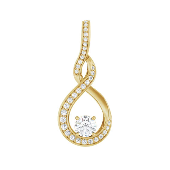 Diamond Pendant, Infinity-Inspired Style Lab-Grown Diamond - 86484