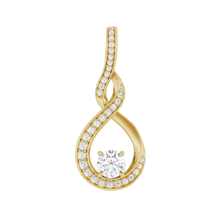 Diamond Pendant, Infinity-Inspired Style Lab-Grown Diamond - 86484