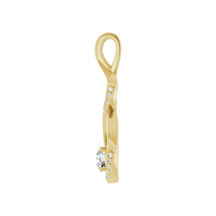 Diamond Pendant, Infinity-Inspired Style Lab-Grown Diamond - 86484 - Image 5